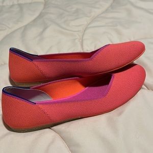 Rothy's Red and Pink Flats